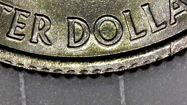 2005-P-WV-Quarter-With-Die-Crack-And-Collar-Clash-From-Mint-Sewn-Bag